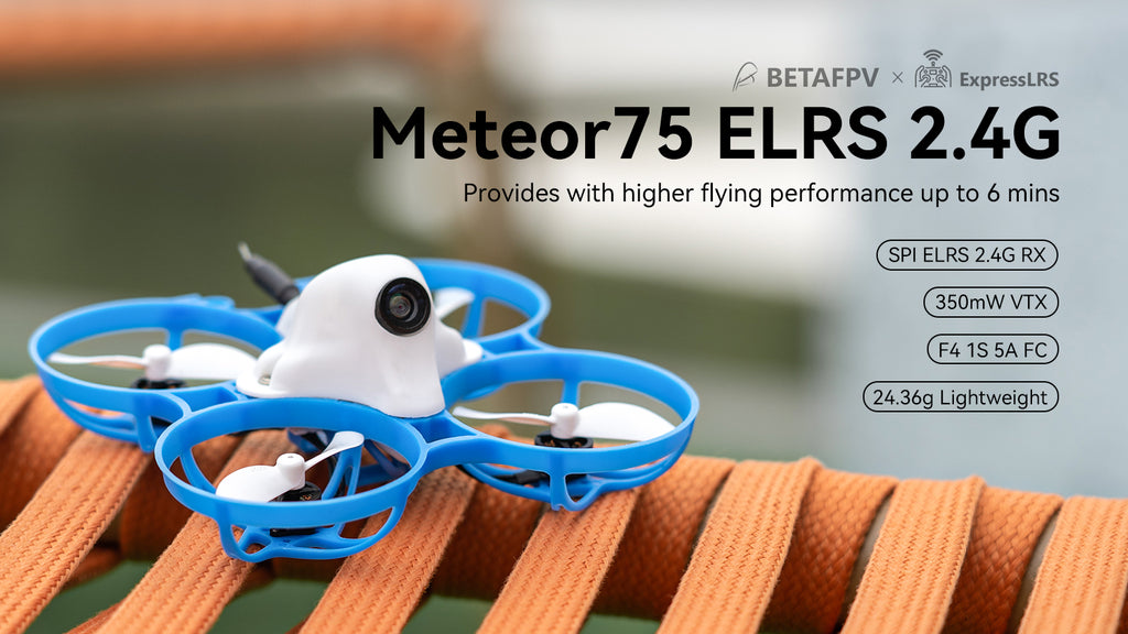 BETAFPV Meteor75 1S Micro FPV Whoop Drone Quadcopter for FPV Racing  Freestyle Flight Indoor Outdoor Fly Up to 6 Minutes with F4 1S 5A Flight