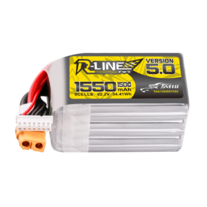 Tattu R-Line Version 5.0 1550mAh 6S 150C 22.2V LiPo Battery Pack Equipped with XT60 Plug 5 - Tattu