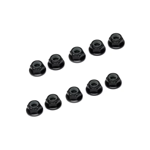 FlyFishRC M5 Anodized Aluminum Flanged Colorful Nylon Lock Nuts (Pick your Color) 1 - FlyFishRC