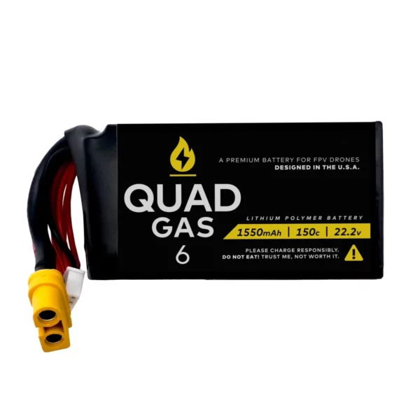 WREKD Co. Quad Gas 6s 1550mah 150c Premium LiPo Battery