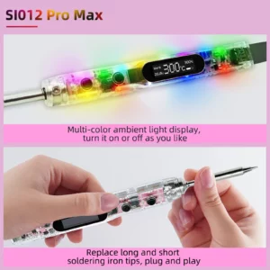 Sequre Advanced Soldering Iron Kit - S1012 Pro Max Kit(TS-B2 Tip) (Transparent) 3 - Sequre