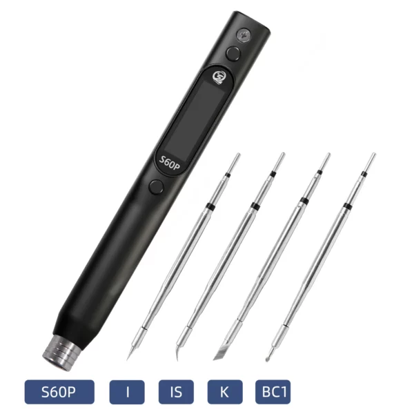 Sequre S60P Soldering Iron with K+I+IS+BC1 Tips 1 - Sequre