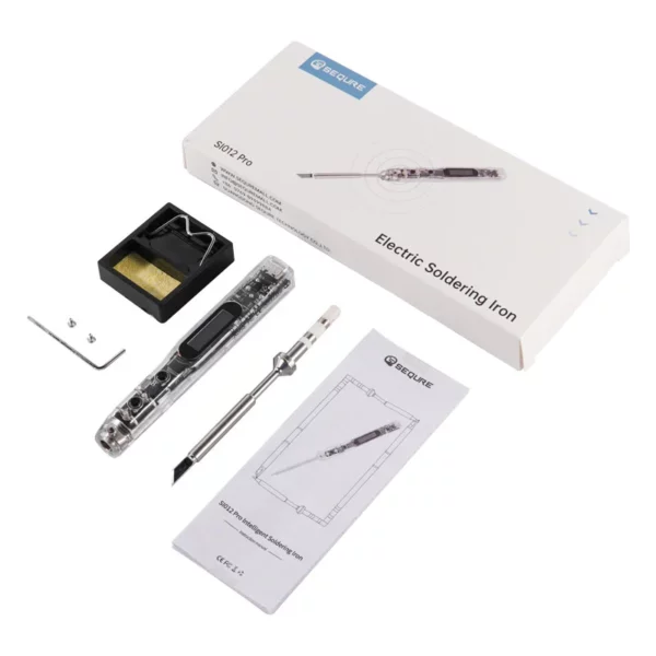 Sequre Soldering Iron- S1012 Pro Max (TS-B2 Tip) (Transparent) 3 - Sequre