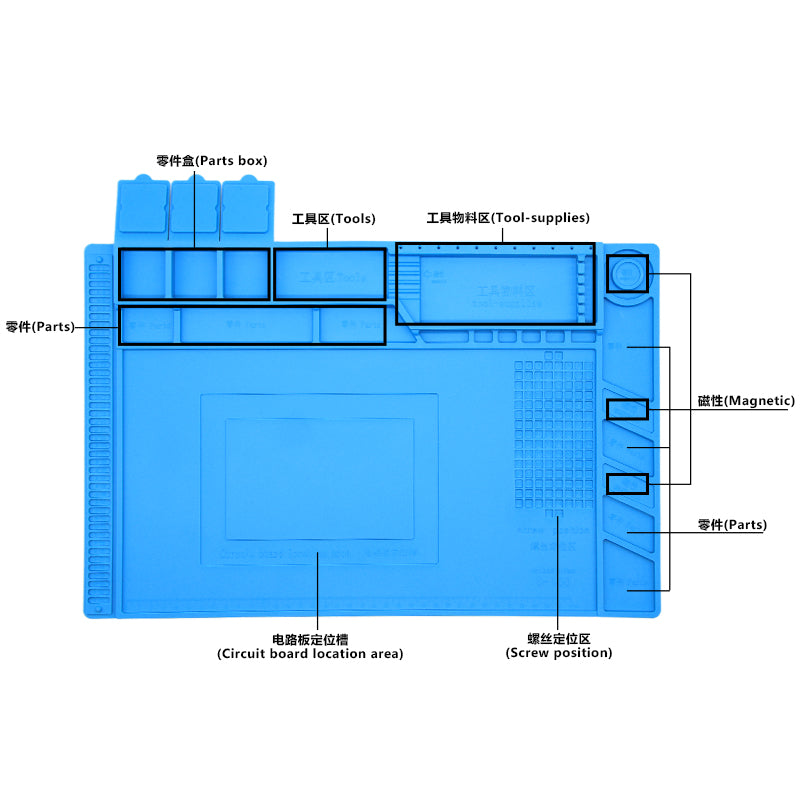 magnetic soldering mat
