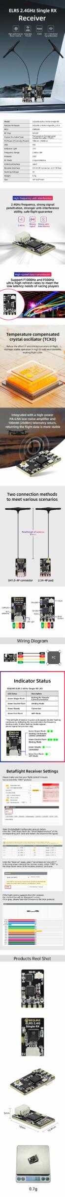 ELRS 2.4GHz Single RX