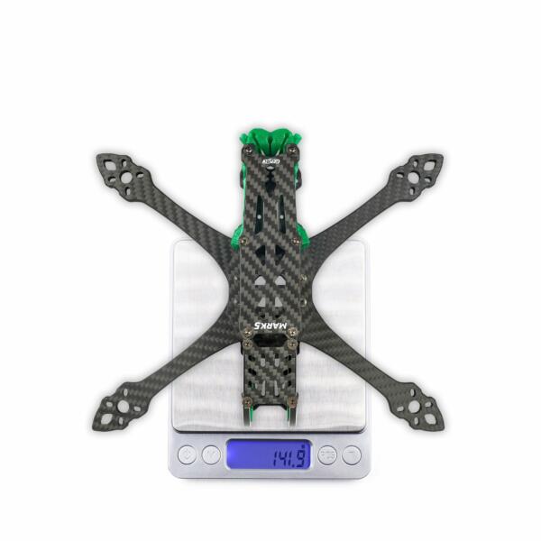 GEPRC FPV Freestyle Frame MARK5 Pro O3- Squashed X Green 5 - GEPRC