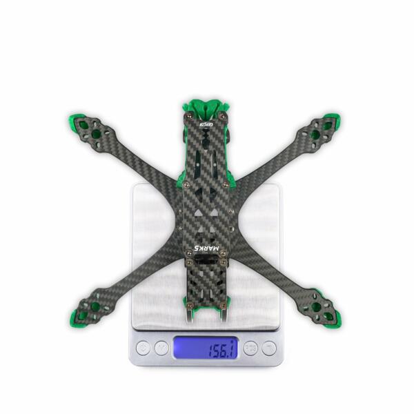 GEPRC FPV Freestyle Frame MARK5 Pro O3- Squashed X Green 4 - GEPRC