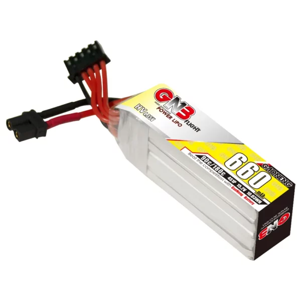 GNB GAONENG 4S 660mAh 15.2V 90C LiPo Battery Long Type - XT30 1 - Gaoneng GNB