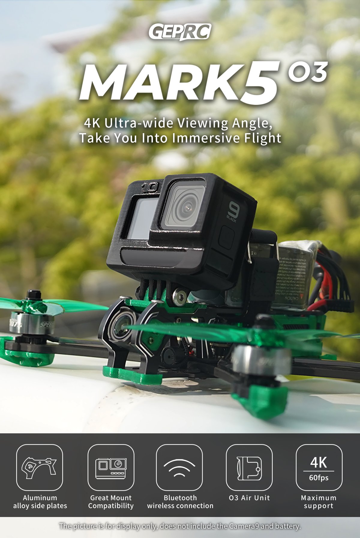 GEPRC MARK5 DJI O3 FPV Freestyle Drone | GREEN, 6S, ELRS 2.4Ghz 17 - GEPRC