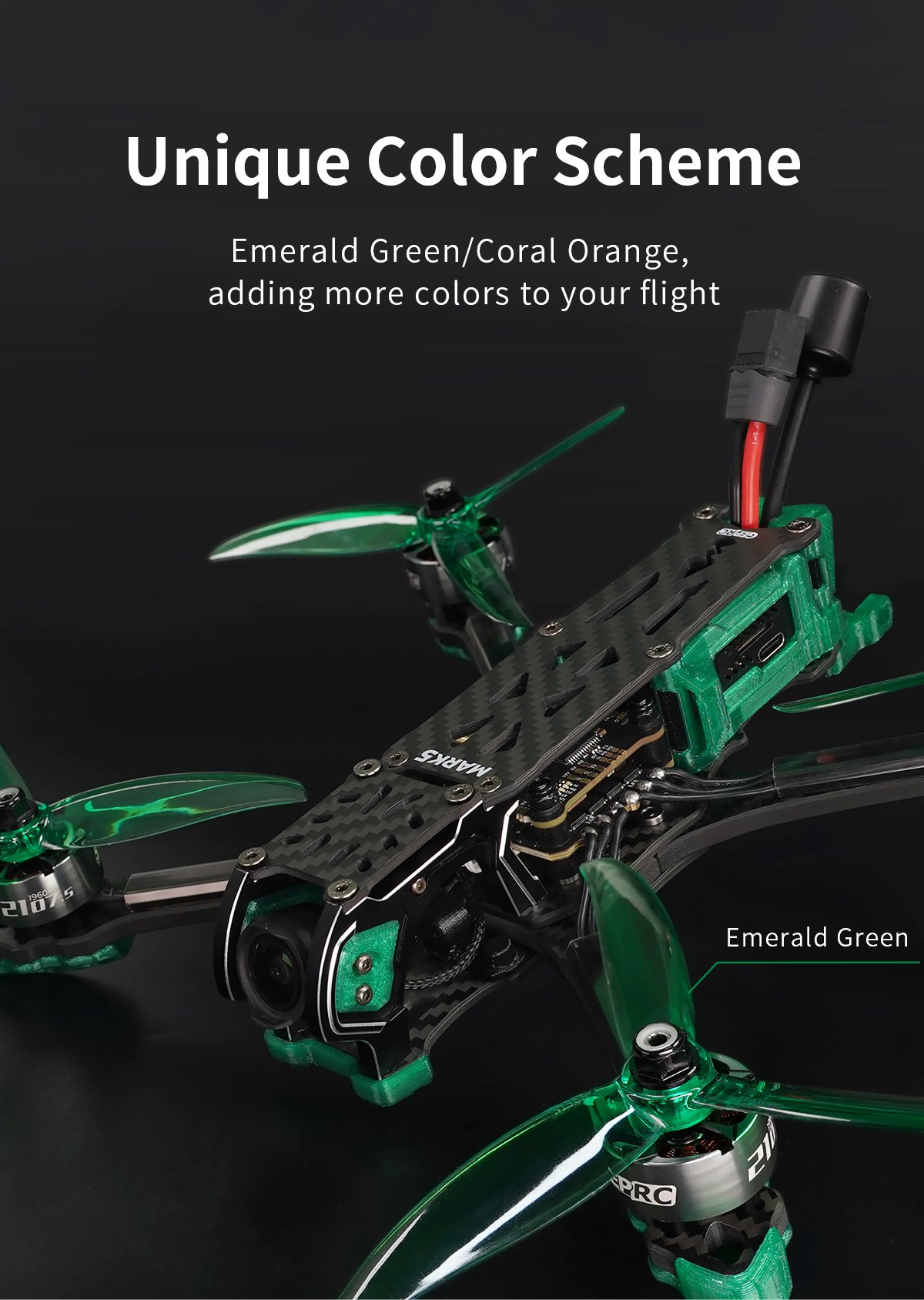 GEPRC MARK5 DJI O3 FPV Freestyle Drone | GREEN, 6S, ELRS 2.4Ghz 20 - GEPRC