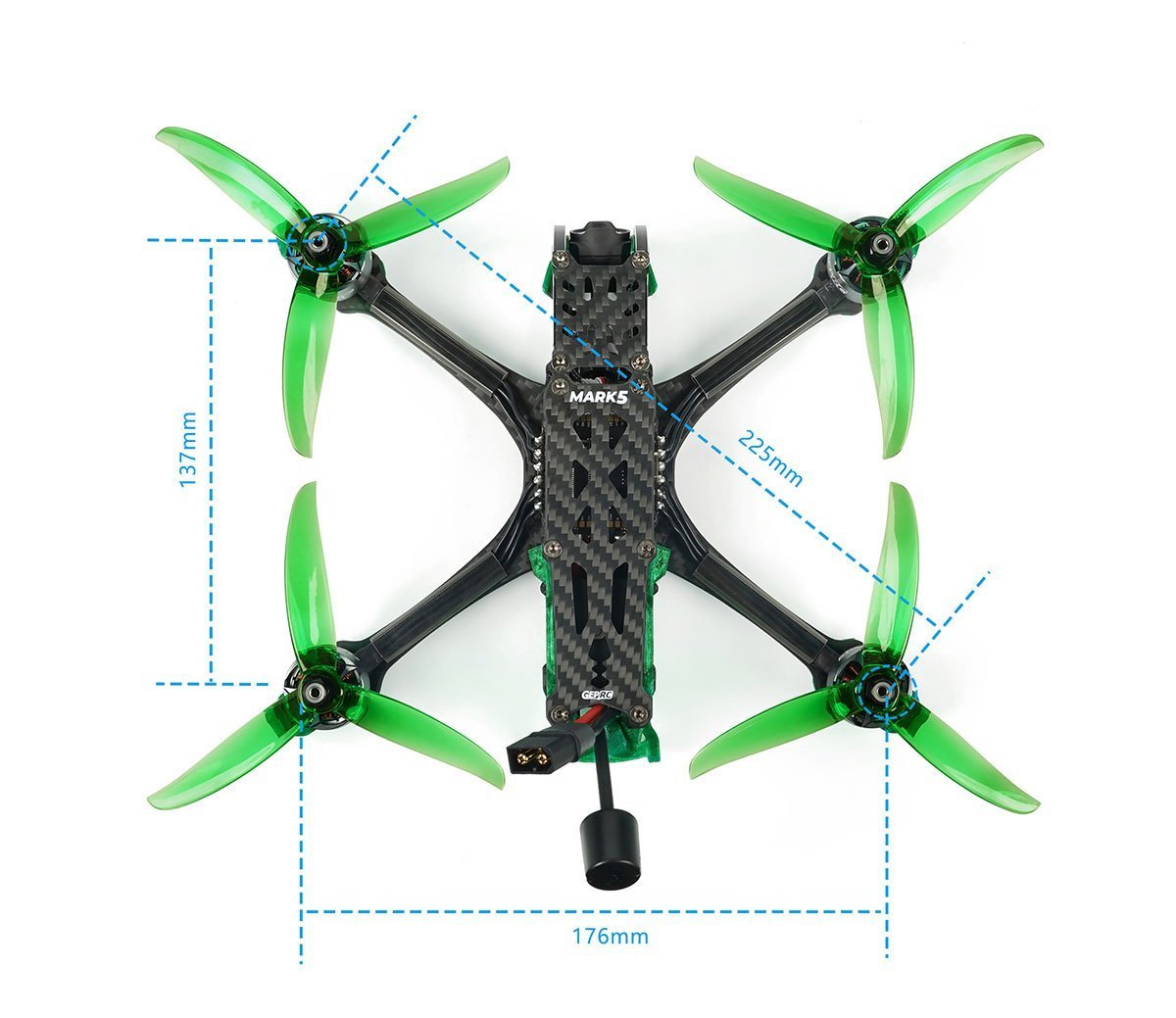 GEPRC MARK5 DJI O3 FPV Freestyle Drone | GREEN, 6S, ELRS 2.4Ghz 34 - GEPRC