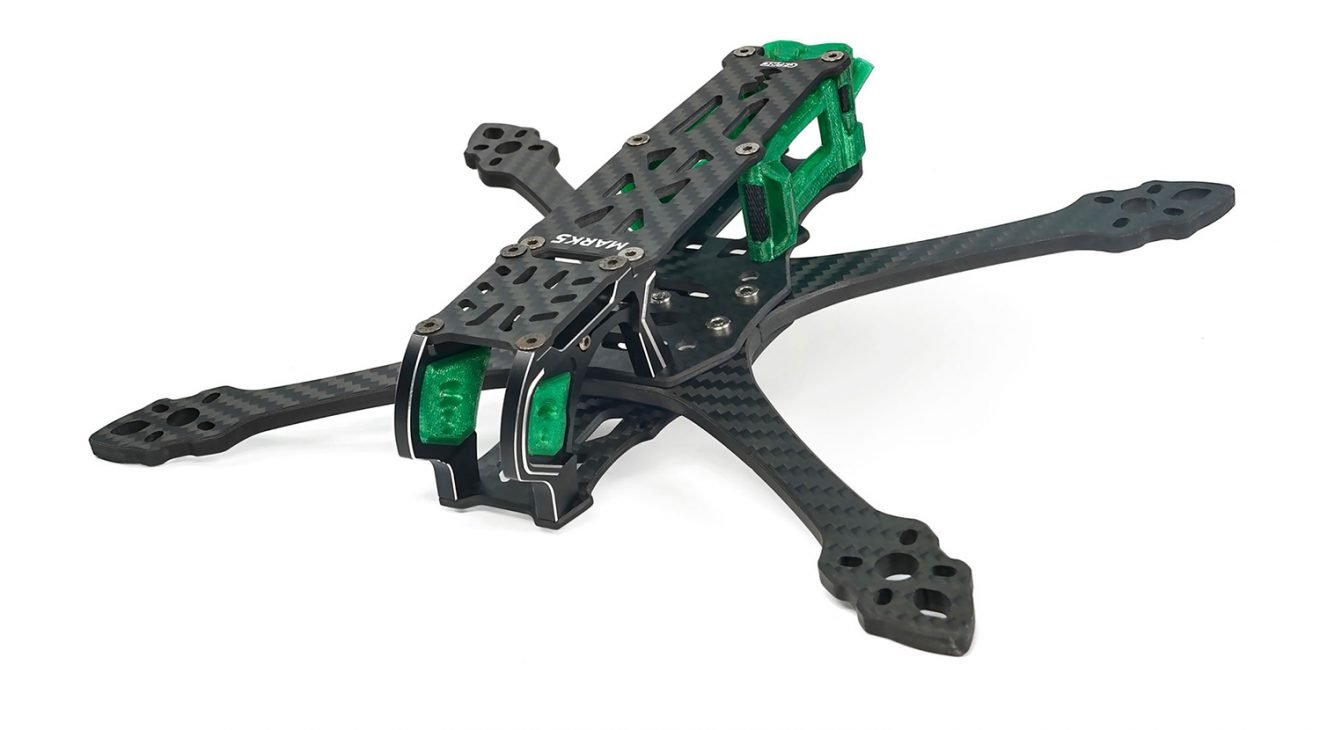 GEPRC FPV Freestyle Frame MARK5 Pro O3- Squashed X Green 29 - GEPRC