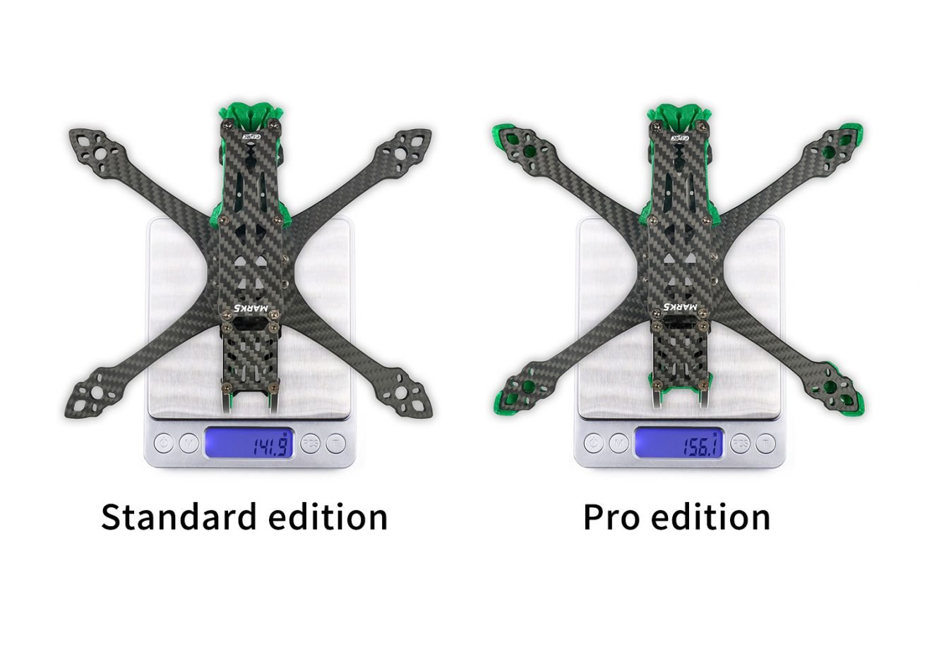 GEPRC FPV Freestyle Frame MARK5 Pro O3- Squashed X Green 34 - GEPRC