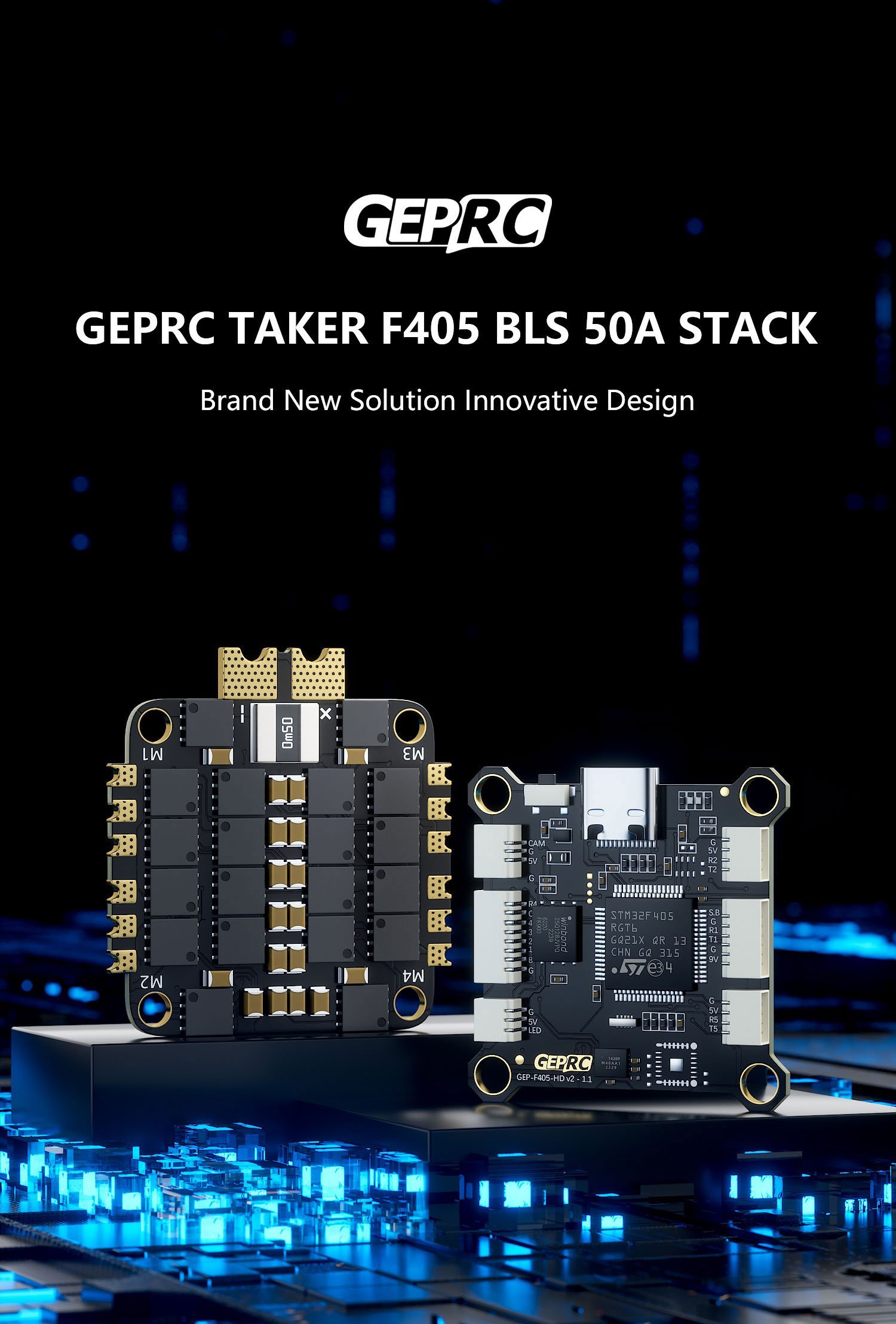 GEPRC Taker F405 50A Blheli-S HD Stack 32 - GEPRC