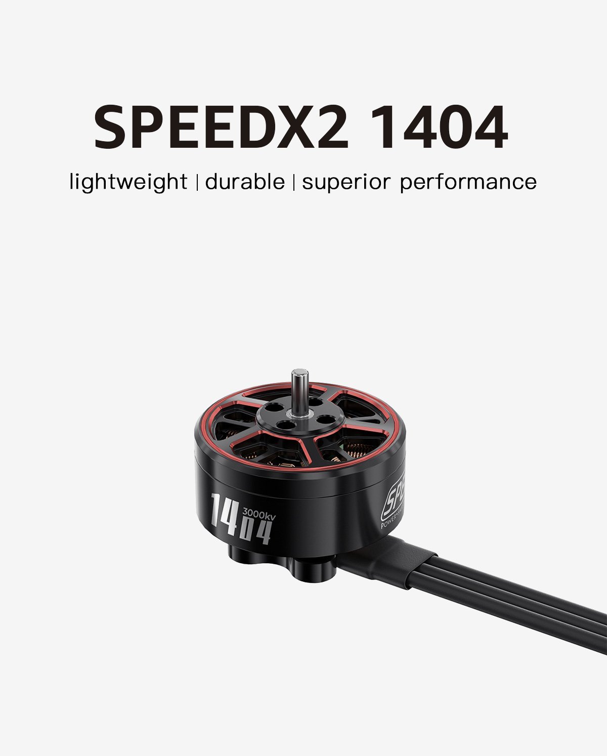 GEPRC SPEEDX2 1404 4600kv Motor (Red / Black) 15 - GEPRC