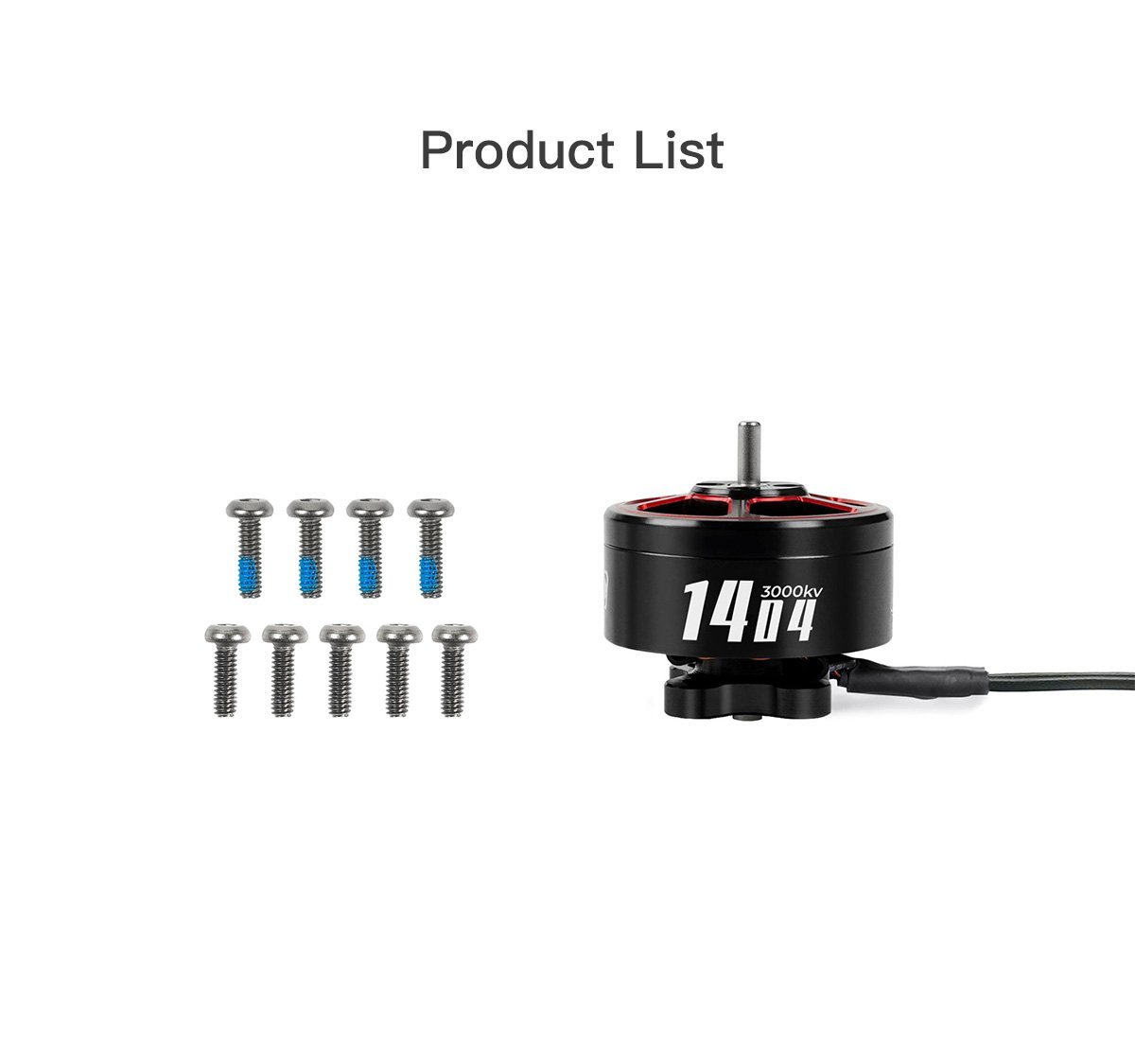 GEPRC SPEEDX2 1404 4600kv Motor (Red / Black) 24 - GEPRC