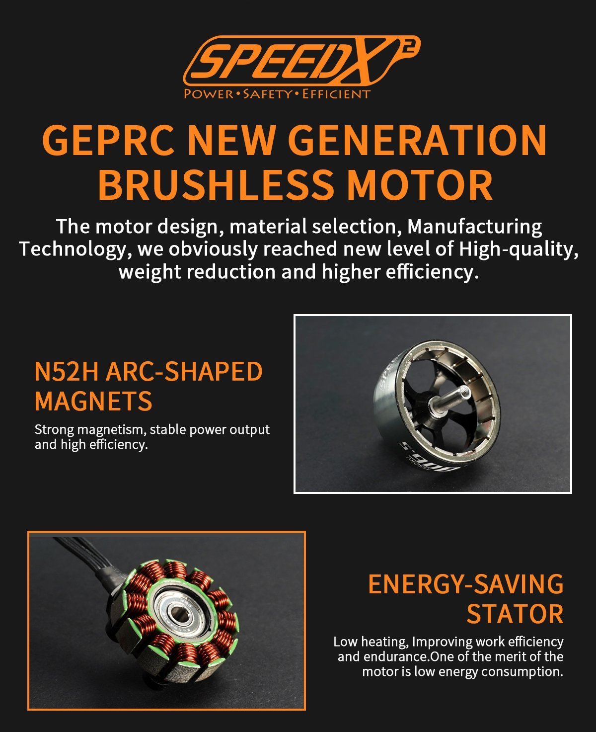 GEPRC SPEEDX2 2806.5 1350kv 7" Motor 21 - GEPRC