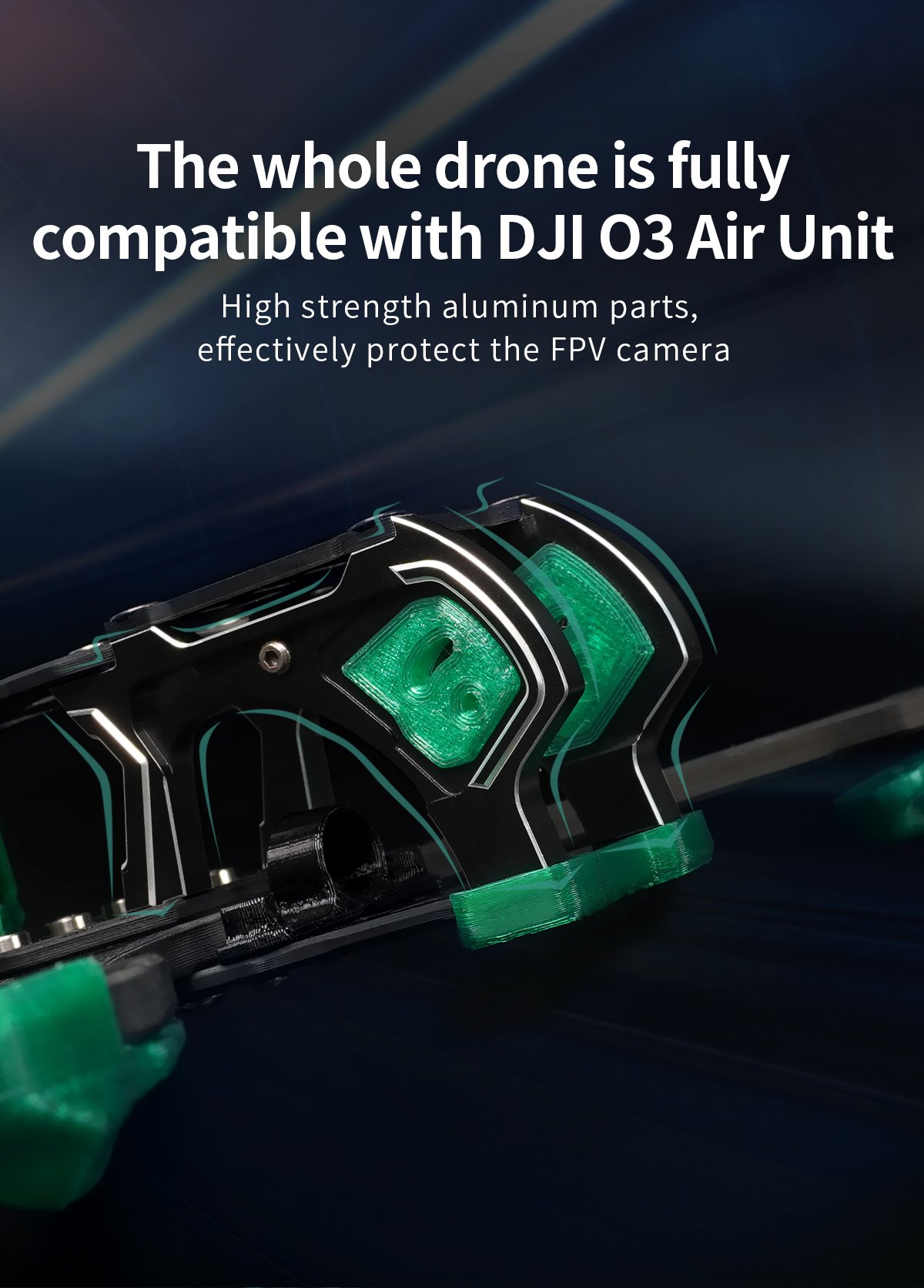 GEPRC FPV Freestyle Frame MARK5 Pro O3- Deadcat Green 11 - GEPRC