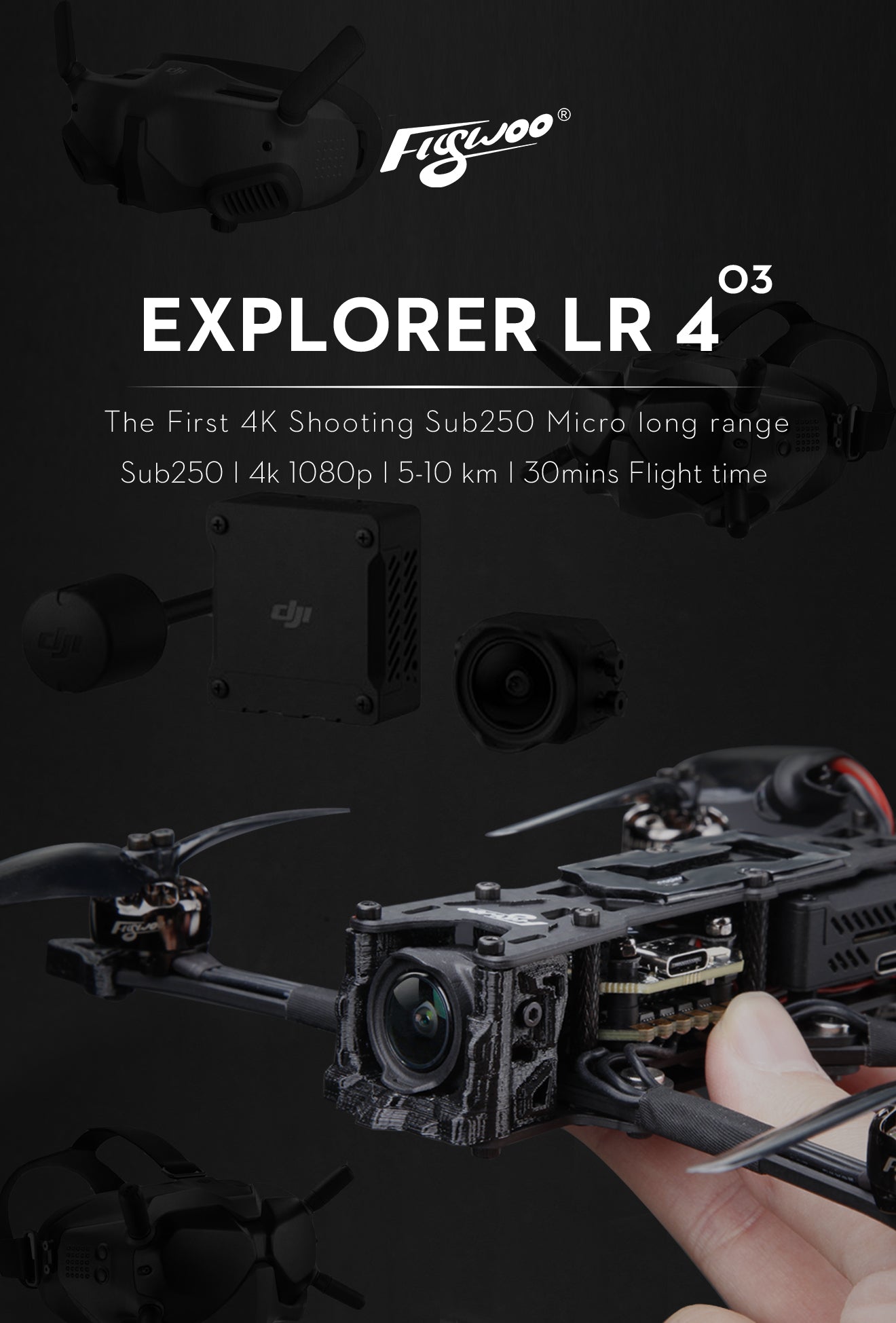 FLYWOO Explorer LR 4 O3 DJI O3 BNF 13 - Flywoo