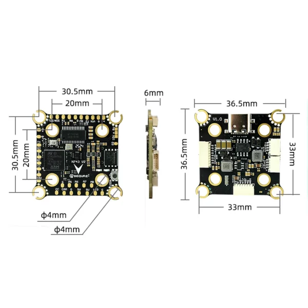 Sequre H743 v2 Flight Controller 4-8s 6 - Sequre