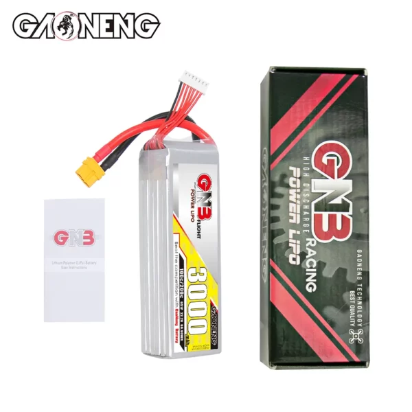 GAONENG GNB 3000mAh 22.2V 6S 100C XT60 LiPo Battery - Image 3