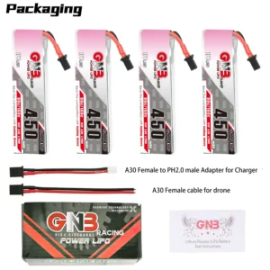 GAONENG GNB LiHV 1S 3.8V 450mAh 80C A30 LiPo Battery 1 - Gaoneng GNB