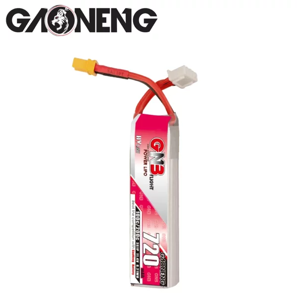 GNB GAONENG 3S 720mAh 11.4V 100C LiHV Battery - XT30 - Image 3