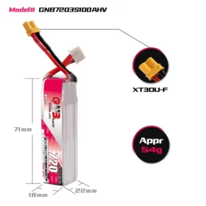 GNB GAONENG 3S 720mAh 11.4V 100C LiHV Battery - XT30 1 - Gaoneng GNB