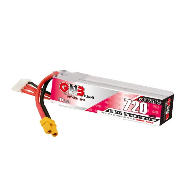 GNB GAONENG 3S 720mAh 11.4V 100C LiHV Battery - XT30 - Image 5