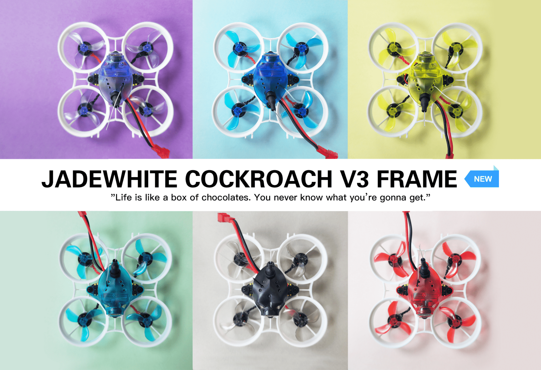 Hummingbird V3.1 BNF ELRS Micro Whoop 9 - NewBeeDrone