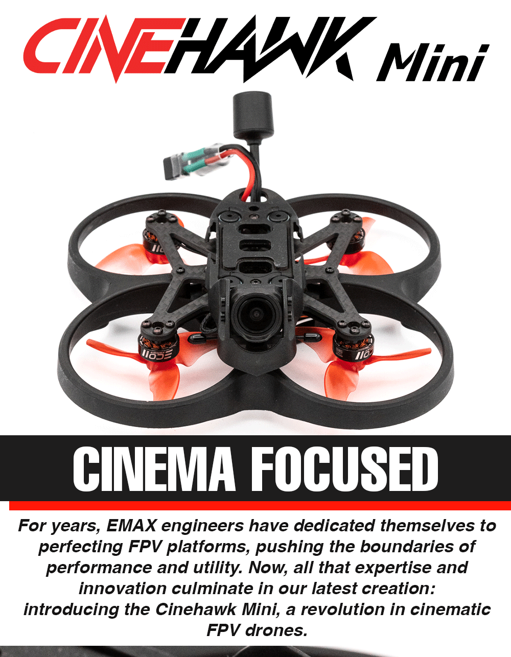 EMAX 2.5" Cinehawk Mini ELRS BYOV (No VTX) 8 - Emax