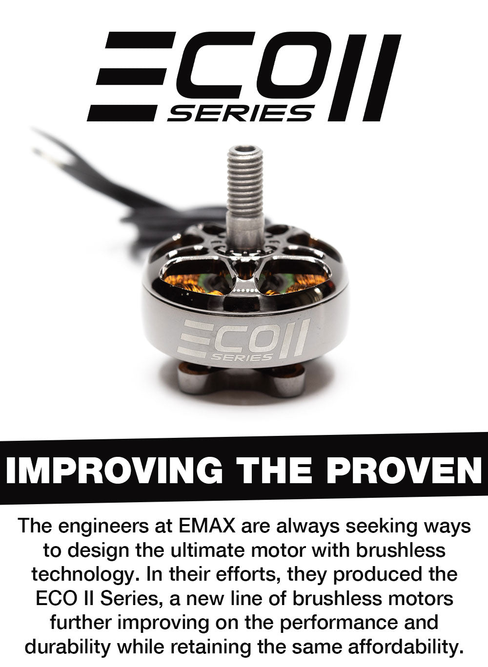 EMAX ECO II 2807 7" FPV Drone Motor - 1300KV 1700KV 1500KV 4 - Emax