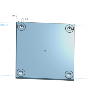 25x25 Flexible 3D Printed M2 Mount (AIO, DJI 04, ETC) 2 - MyFPVStore.com