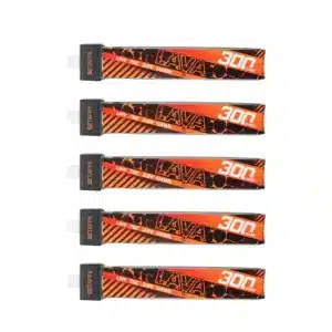 BetaFPV Lava 1s 300mAh LiHV 75c Battery BT2.0 (5pcs) 1 - BetaFPV